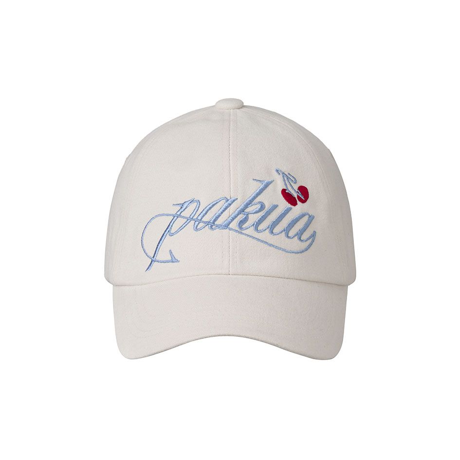 [PAKUA] / ☆ PAKUA CHERRY BALL CAP / CREAM PAKUA CHERRY BALL CAP — MINJUKIM