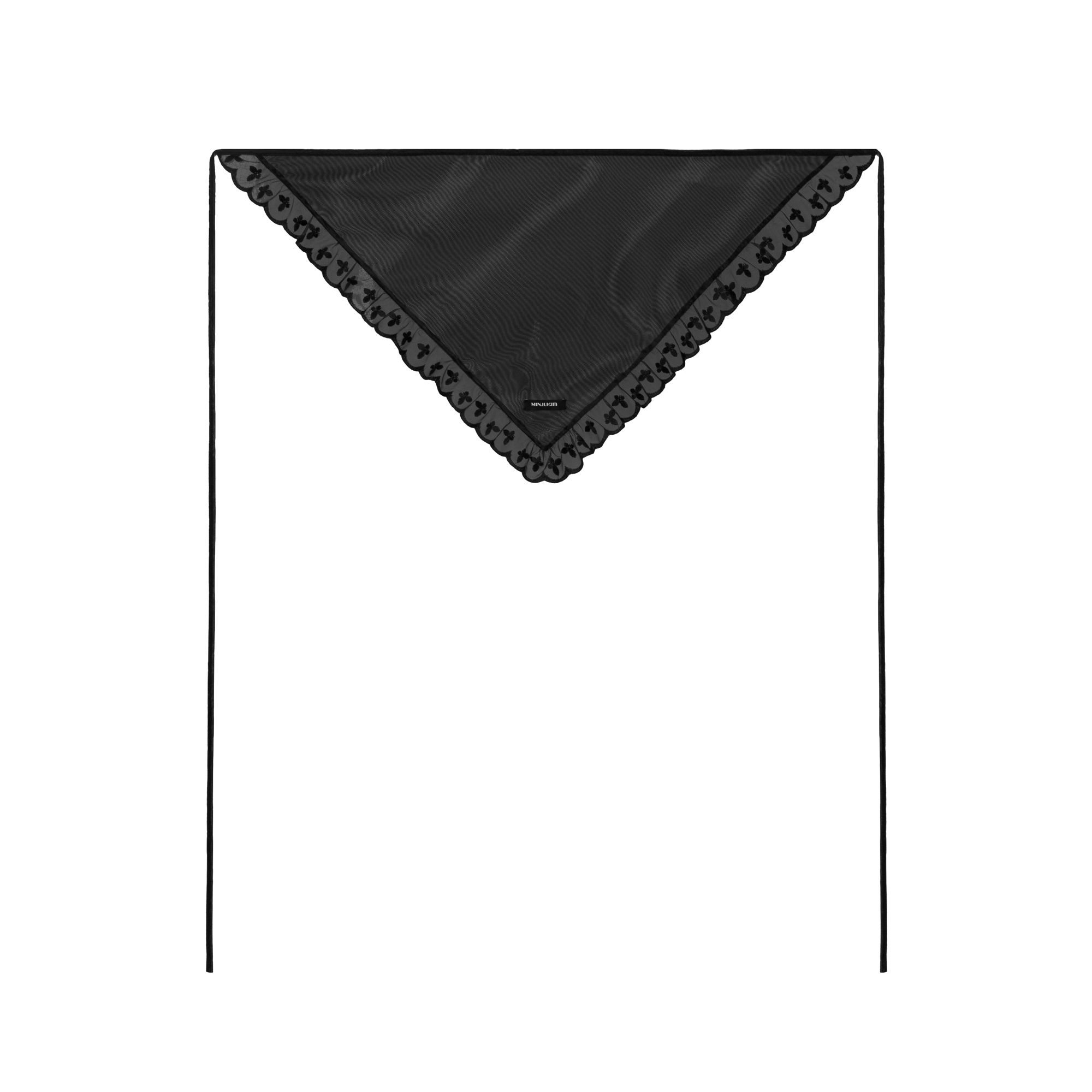 ミンジュキム　スカーフ　MINJUKIM MINJUKIM TWILLY SCARF - BLACK — 민주킴 MINJUKIM | 김민주